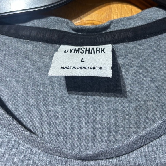 Gymshark Gray Big Logo T-Shirt Men’s Large - Picture 4 of 7